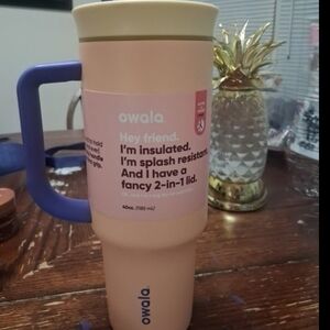 Owala Pink and Purple Insulated Water Bottle
